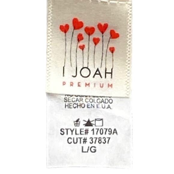 I JOAH Blue & White Stripe Loose Fit Cardigan Cover Up Top ~ Women's Size LARGE - Picture 8 of 8